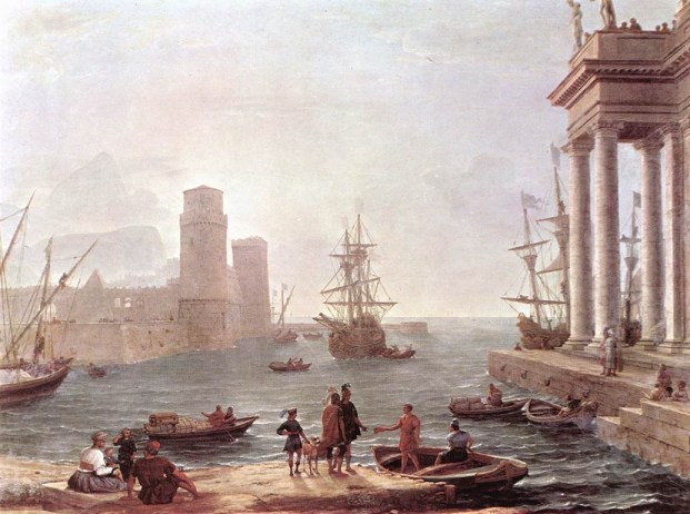 "Departure of Ulysses from the Land of the Pheacians" by Claude Lorrain (1604/1605–1682) 
