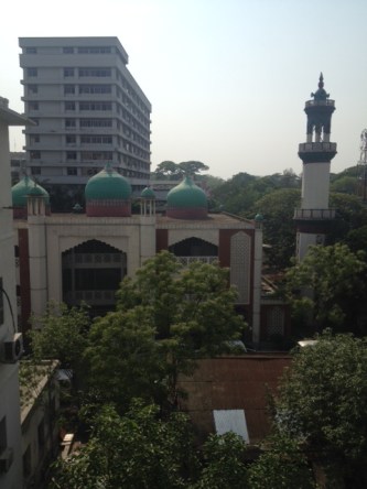 View from the window of the Ministry of Health and Family Welfare 