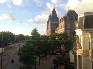The Rijks Museum, as seen from my hotel window.